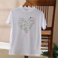 Personalized Women's T-Shirts - Her Heart of Love
