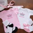 Personalized Princess Baby Set Gift Basket