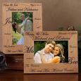 Personalized Wedding Picture Frames - Mr and Mrs Collection - Horizontal