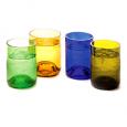 Kaleidoscope Recycled Wine Bottle Glasses, Set of 4