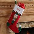 Personalized Christmas Elf Christmas Stockings for Mom