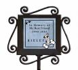 Personalized Doggy Ceramic and Iron Garden Stake