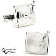 DJ Turntable Cufflinks - Sterling Silver