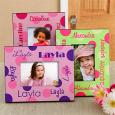 Girls Personalized Picture Frames - That's My Name