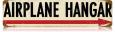 Airplane Hangar Vintage Metal Sign