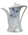 Freesia Purple Flower Porcelain Coffee Pot