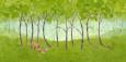 The Trees Say Me� Personalized Gicl�e Canvas Print with Foxes