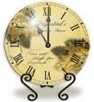Personalized Grapes Glass Clock with Metal Stand