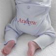 Personalized Blue Baby Rompers for Boys - All About Me