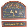 Accountant Hanging Sign - Personalized