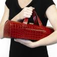 Red Crocodile Wine Tote
