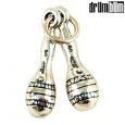 Maracas Charm - Silver