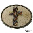 Cross Collage Belt Buckle