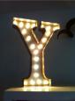 Vintage Marquee Light - Letter Y