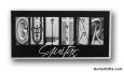 Guitar Letters Art 3"x6"