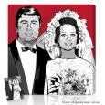 40th Anniversary Gift - Exclusive Portraits hand illustrated in our studio, from your photos