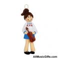 Girl with Violin Ornament