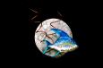 Painted Angel Fish Wall Hanging