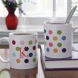 Personalized Coffee Mugs - Polka Dot