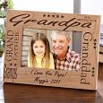 Personalized Grandpa Wood Picture Frame