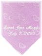 Pink Hearts Knitted Stroller Blanket