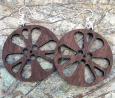 Film Reels Wooden Earrings