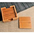 Bamboo Personalized Coasters, Set of 4