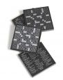 Crossword Puzzle Granite Coaster Set