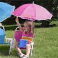 Personalized Child Beach Chair And Umbrella Set Pink