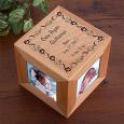 Personalized Newborn Wood Photo Cube - Toyland Design