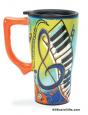 Music Ceramic Travel Mug