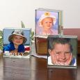 Personalized Mini Glass Block Picture Frames