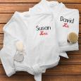 Embroidered Velour Spa Robe His and Hers Set