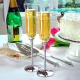 Tulip Personalized Champagne Glasses and Cake Server Set