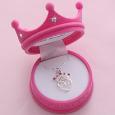 Pretty Princess Silver Pendant Necklace with Austrian Crystals