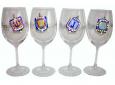 Chanukah Dreidel Wine Goblets - Set of 2 or 4