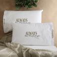 Personalized Pillowcase Set - Kiss Me Goodnight Design