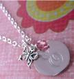 Happy to be Me Personalized Butterfly Necklace