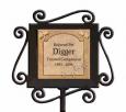 Personalized Pet Memorial Ceramic and Iron Garden Stake