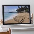 Personalized Canvas Art - Our Paradise Island Design - Small