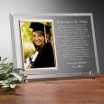 Custom Glass Graduation Picture Frame - As you Leave For College Style