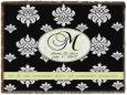 Personalized Damask Monogram Woven Throw Blanket