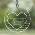 Personalized Suncatchers - Always Loved Heart Design