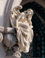 Resting Grace Sitting Angel Sculpture