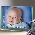 Glass Photo Block Personalized Baby Picture Frames
