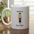 Graduation Cartoon Character Personalized Coffee Mug