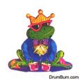 Frog Drummer Clock