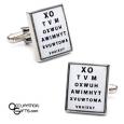Eye Doctor Chart Cufflinks