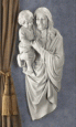 Smiling Christ with Child Wall Sculpture