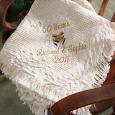 Golden 50th Anniversary Personalized Afghan